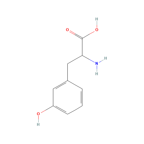3-(3-Hydroxyphenyl)-DL-alanine (CAS: 775-06-4) - Chemical Structure and Molecular Formula 