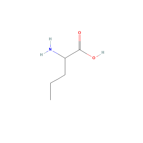 DL-Norvaline (CAS: 760-78-1) - Chemical Structure and Molecular Formula 