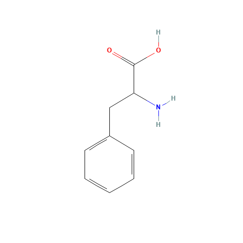 DL-Phenylalanine (CAS: 150-30-1) - Chemical Structure and Molecular Formula 