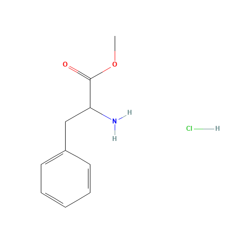 DL-PHENYLALANINE METHYL ESTER HYDROCHLORIDE (CAS: 5619-07-8) - Chemical Structure and Molecular Formula 