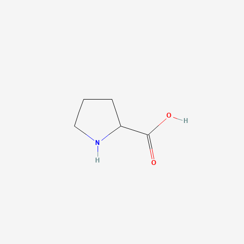 DL-Proline (CAS: 609-36-9) - Chemical Structure and Molecular Formula 