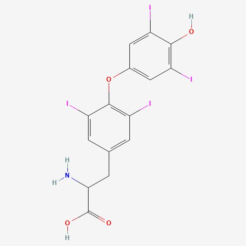 DL-THYROXINE (CAS: 300-30-1) - Chemical Structure and Molecular Formula 