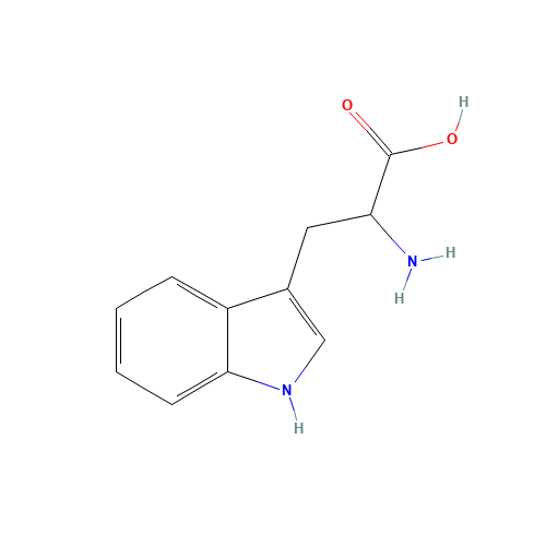 DL-Tryptophan (CAS: 54-12-6) - Chemical Structure and Molecular Formula 