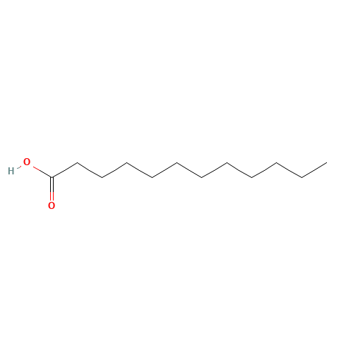 Lauric acid (CAS: 143-07-7) - Chemical Structure and Molecular Formula 