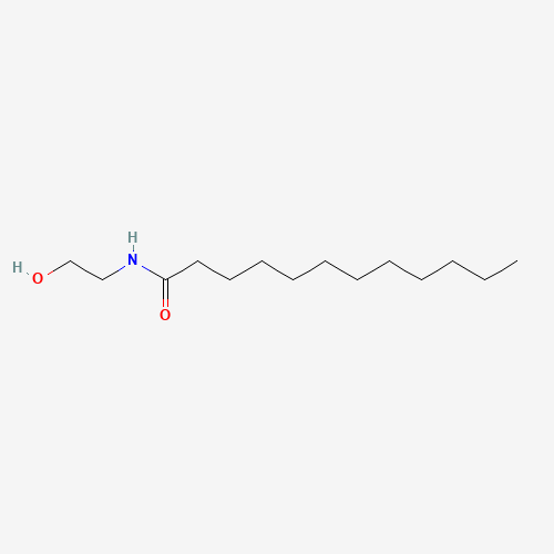 LAURIC ACID MONOETHANOLAMIDE (CAS: 142-78-9) - Chemical Structure and Molecular Formula 