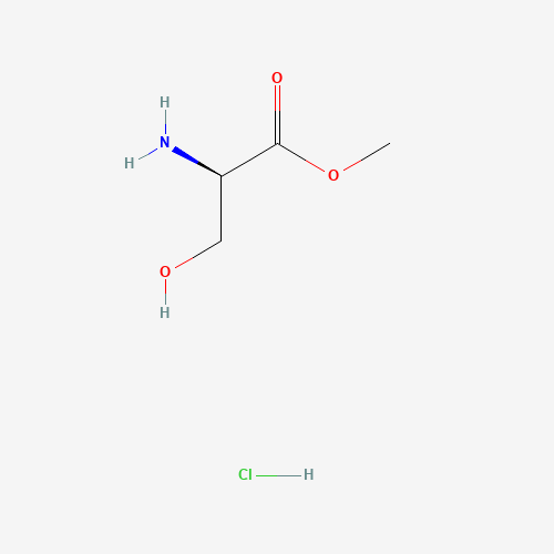 D-Serine methyl ester hydrochloride (CAS: 5874-57-7) - Chemical Structure and Molecular Formula 