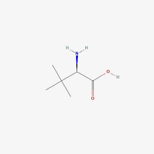 D-tert-Butylglycine (CAS: 26782-71-8) - Chemical Structure and Molecular Formula 