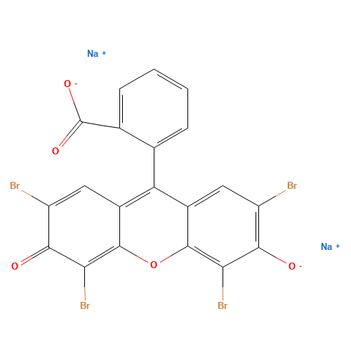 Acid Red 87 (CAS: 548-26-5) - Chemical Structure and Molecular Formula 