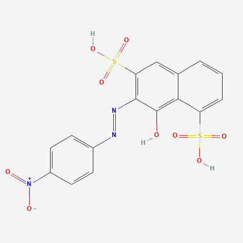 disodium 8-hydroxy-7-[(4-nitrophenyl)azo]naphthalene-1,6-disulphonate (CAS: 84540-31-8) - Chemical Structure and Molecular Formula 
