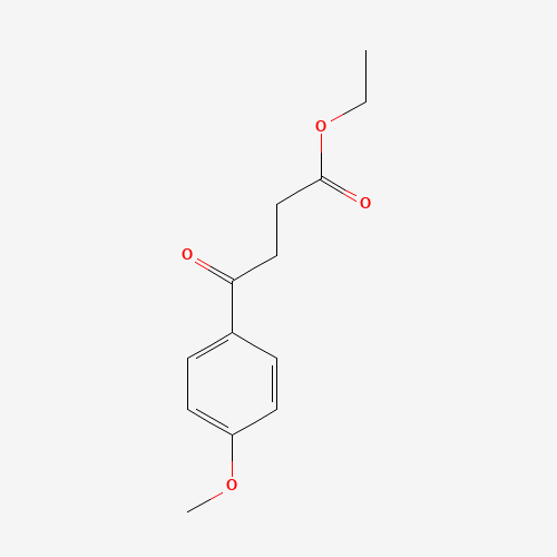 ETHYL 3-(4-METHOXYBENZOYL)PROPIONATE (CAS: 15118-67-9) - Chemical Structure and Molecular Formula 