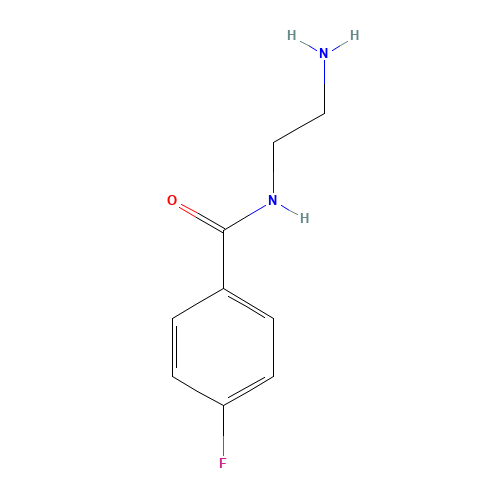 N-(2-aminoethyl)-4-fluorobenzamide (CAS: 94320-00-0) - Chemical Structure and Molecular Formula 