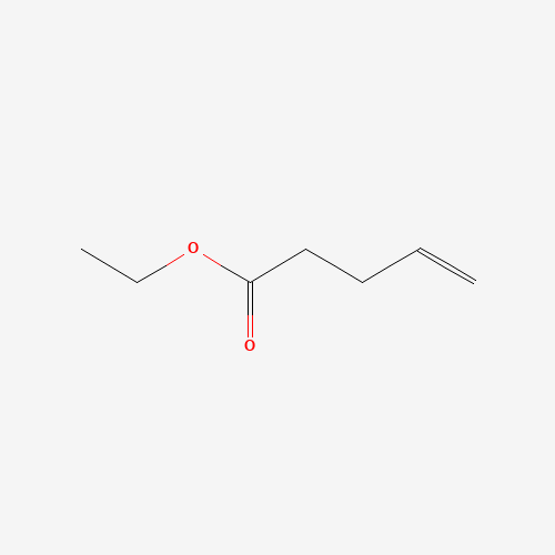 ETHYL 4-PENTENOATE (CAS: 1968-40-7) - Chemical Structure and Molecular Formula 