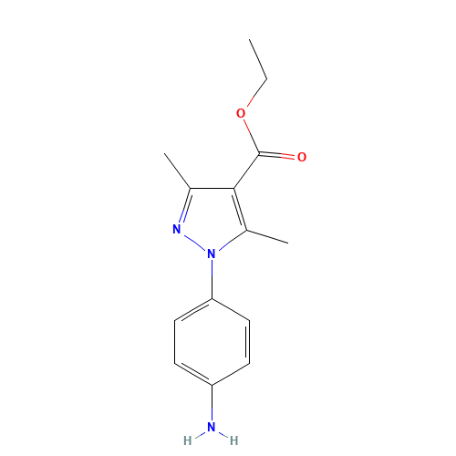 ETHYL 1-(4-AMINOPHENYL)-3,5-DIMETHYL-1H-PYRAZOLE-4-CARBOXYLATE (CAS: 257863-04-0) - Related Chemical Product