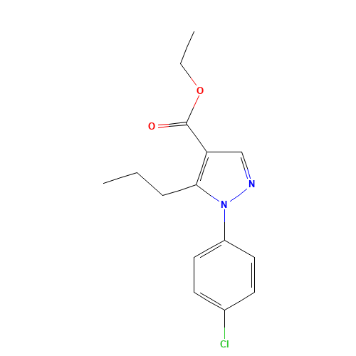 ETHYL 1-(4-CHLOROPHENYL)-5-PROPYL-1H-PYRAZOLE-4-CARBOXYLATE (CAS: 175137-16-3) - Related Chemical Product