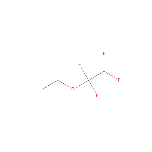 Ethyl 1,1,2,2-tetrafluoroethyl ether (CAS: 512-51-6) - Chemical Structure and Molecular Formula 