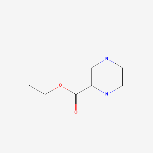 Ethyl 1,4-dimethylpiperazine-2-carboxylate (CAS: 90729-01-4) - Chemical Structure and Molecular Formula 