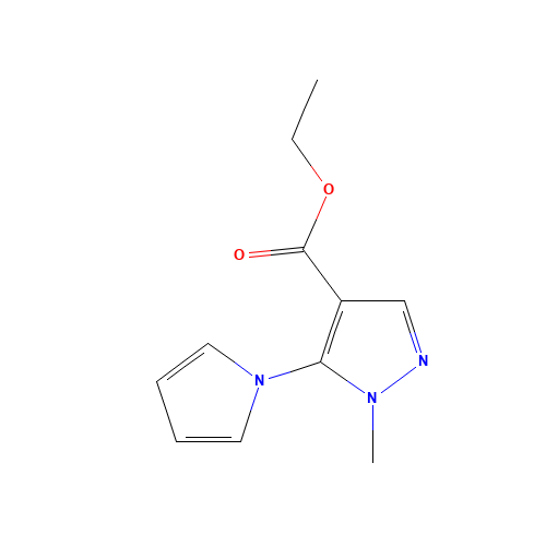 ETHYL 1-METHYL-5-(1H-PYRROL-1-YL)-1H-PYRAZOLE-4-CARBOXYLATE (CAS: 175137-01-6) - Related Chemical Product