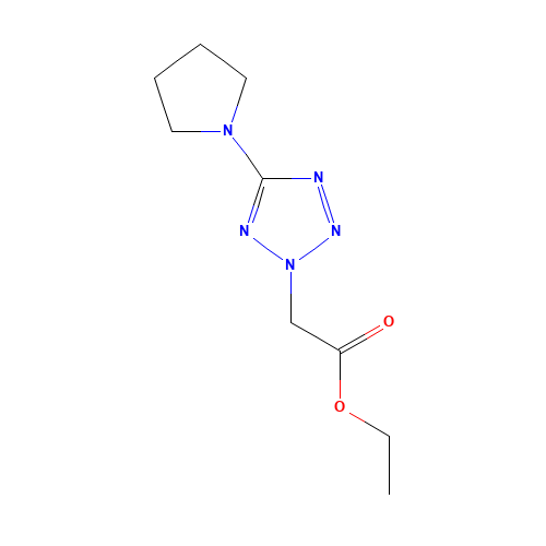 ETHYL 2-(5-TETRAHYDRO-1H-PYRROL-1-YL-2H-1,2,3,4-TETRAAZOL-2-YL)ACETATE (CAS: 175205-06-8) - Related Chemical Product