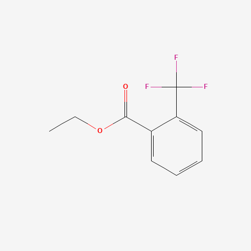 ETHYL 2-(TRIFLUOROMETHYL)BENZOATE (CAS: 577-62-8) - Chemical Structure and Molecular Formula 