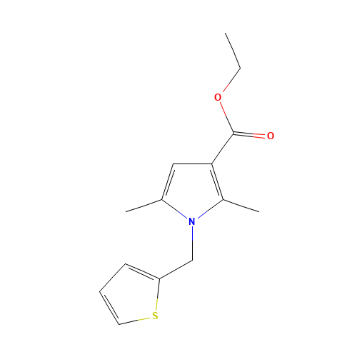 ETHYL 2,5-DIMETHYL-1-(2-THIENYLMETHYL)-1H-PYRROLE-3-CARBOXYLATE (CAS: 175276-51-4) - Related Chemical Product