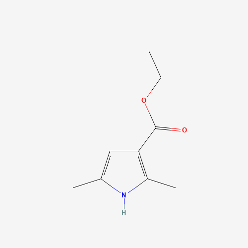 Ethyl2,5-dimethylpyrrole-3-carboxylate (CAS: 2199-52-2) - Chemical Structure and Molecular Formula 