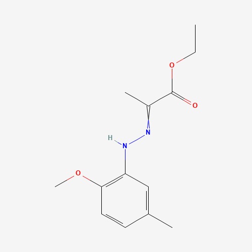 ETHYL 2-[2-(2-METHOXY-5-METHYLPHENYL)HYDRAZONO]PROPANOATE (CAS: 465515-28-0) - Chemical Structure and Molecular Formula 