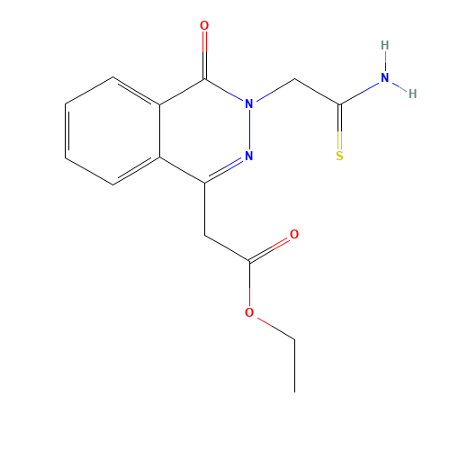 ETHYL 2-[3-(2-AMINO-2-THIOXOETHYL)-4-OXO-3,4-DIHYDROPHTHALAZIN-1-YL]ACETATE (CAS: 131666-72-3) - Related Chemical Product