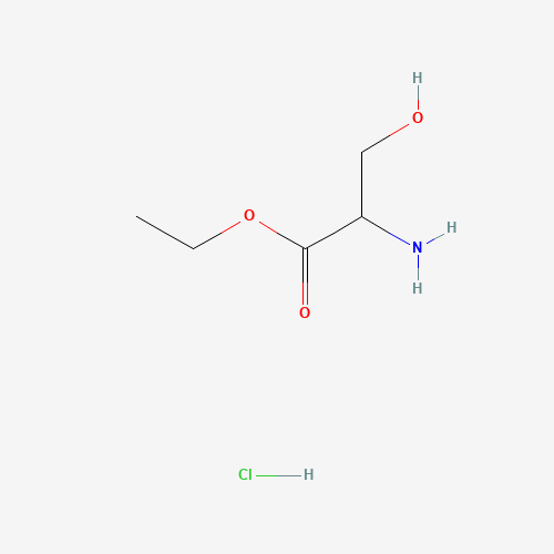ETHYL 2-AMINO-3-HYDROXYPROPANOATE HYDROCHLORIDE (CAS: 3940-27-0) - Chemical Structure and Molecular Formula 