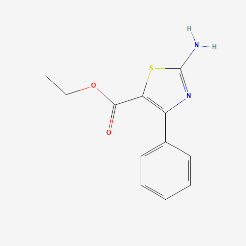 Ethyl 2-amino-4-phenyl-5-thiazolecarboxylate chemical structure Ethyl 2-amino-4-phenyl-5-thiazolecarboxylate (CAS: 64399-23-1) - Chemical Structure and Molecular Formula