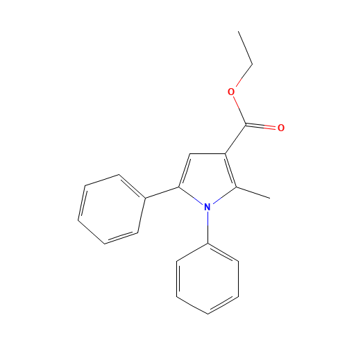 ETHYL 2-METHYL-1,5-DIPHENYLPYRROLE-3-CARBOXYLATE (CAS: 3652-61-7) - Related Chemical Product