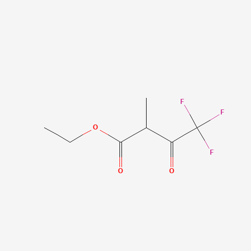 ETHYL 2-METHYL-4,4,4-TRIFLUOROACETOACETATE (CAS: 344-00-3) - Chemical Structure and Molecular Formula 