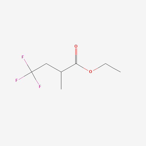 ETHYL 2-METHYL-4,4,4-TRIFLUOROBUTYRATE (CAS: 136564-76-6) - Chemical Structure and Molecular Formula 