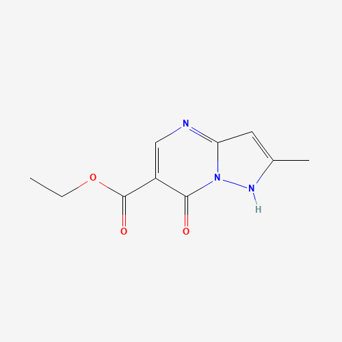 ETHYL 2-METHYL-7-OXO-4,7-DIHYDROPYRAZOLO[1,5-A]PYRIMIDINE-6-CARBOXYLATE (CAS: 99056-35-6) - Chemical Structure and Molecular Formula 