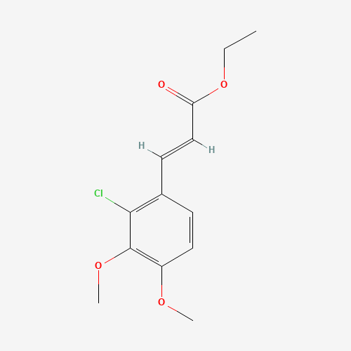 ETHYL 3-(2-CHLORO-3,4-DIMETHOXYPHENYL)ACRYLATE (CAS: 175135-96-3) - Chemical Structure and Molecular Formula 
