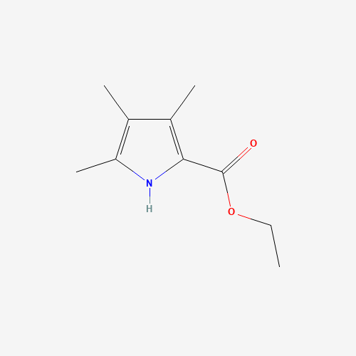 ETHYL 3,4,5-TRIMETHYLPYRROLE-2-CARBOXYLATE (CAS: 2199-46-4) - Chemical Structure and Molecular Formula 