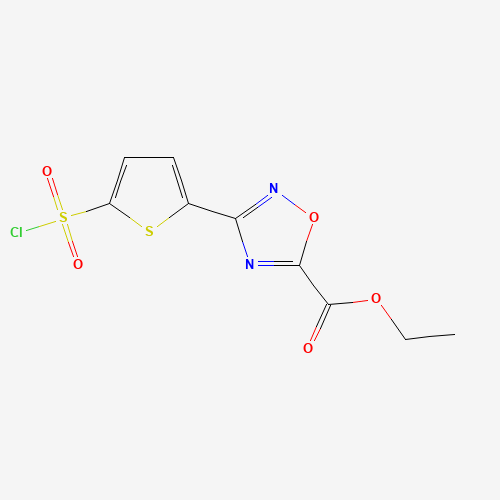 ETHYL 3-[5-(CHLOROSULFONYL)-2-THIENYL]-1,2,4-OXADIAZOLE-5-CARBOXYLATE (CAS: 388088-70-8) - Related Chemical Product