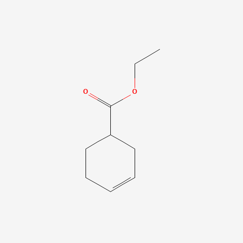 3-CYCLOHEXENE-1-CARBOXYLIC ACID ETHYL ESTER (CAS: 15111-56-5) - Chemical Structure and Molecular Formula 