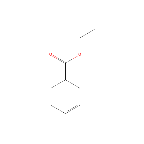 3-CYCLOHEXENE-1-CARBOXYLIC ACID ETHYL ESTER (CAS: 15111-56-5) - Chemical Structure and Molecular Formula 