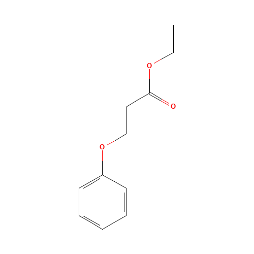 ETHYL 3-PHENOXYPROPIONATE (CAS: 22409-91-2) - Chemical Structure and Molecular Formula 