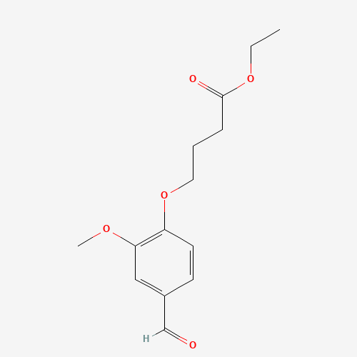 ETHYL 4-(4-FORMYL-2-METHOXYPHENOXY)BUTANOATE (CAS: 141333-27-9) - Related Chemical Product