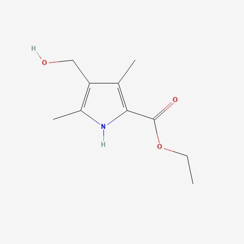 4-HYDROXYMETHYL-3,5-DIMETHYL-1H-PYRROLE-2-CARBOXYLIC ACID ETHYL ESTER (CAS: 368869-99-2) - Chemical Structure and Molecular Formula 
