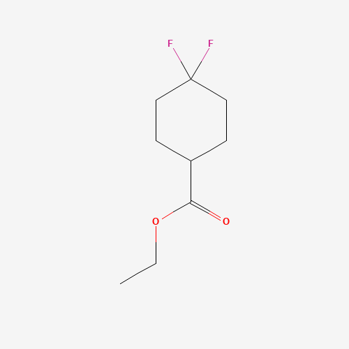 ETHYL 4,4-DIFLUOROCYCLOHEXANECARBOXYLATE (CAS: 178312-47-5) - Chemical Structure and Molecular Formula 
