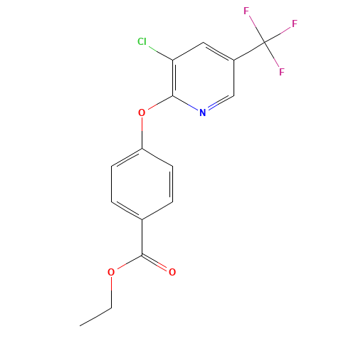 3-CHLORO-2-[4-(ETHOXYCARBONYL)PHENOXY]-5-(TRIFLUOROMETHYL)PYRIDINE (CAS: 105626-86-6) - Related Chemical Product