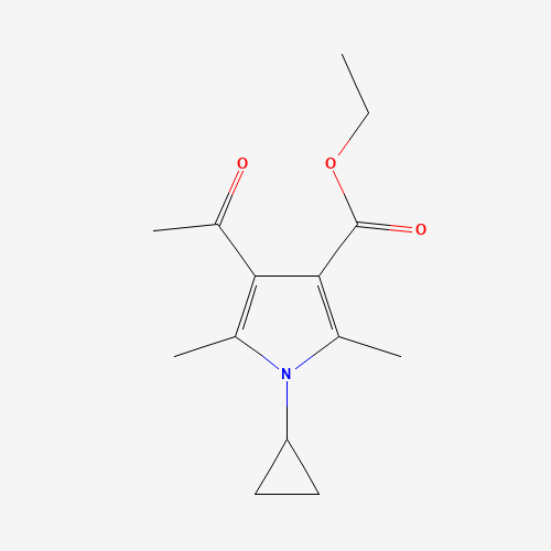 ETHYL 4-ACETYL-1-CYCLOPROPYL-2,5-DIMETHYL-1H-PYRROLE-3-CARBOXYLATE (CAS: 423768-51-8) - Related Chemical Product