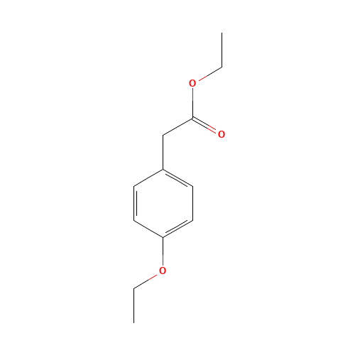ETHYL 4-ETHOXYPHENYLACETATE (CAS: 40784-88-1) - Chemical Structure and Molecular Formula 