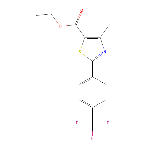 Ethyl 4-methyl-2-[4-(trifluoromethyl)phenyl]-1,3-thiazole-5-carboxylate (CAS: 175277-03-9) - Related Chemical Product