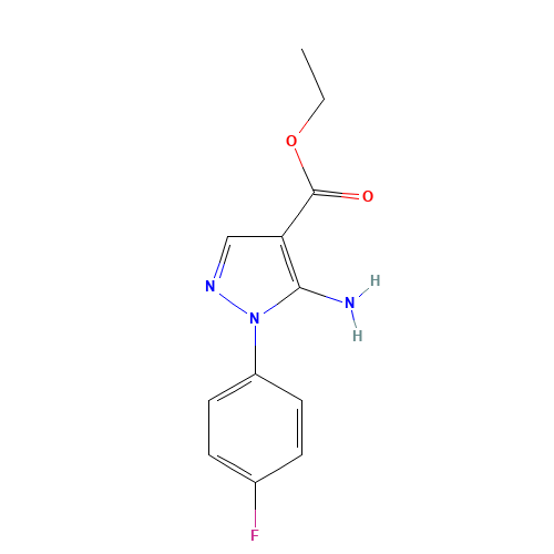 ETHYL 5-AMINO-1-(4-FLUOROPHENYL)PYRAZOLE-4-CARBOXYLATE (CAS: 138907-68-3) - Related Chemical Product