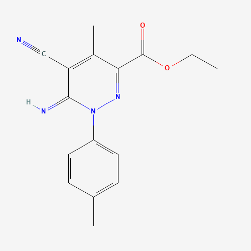 ETHYL 5-CYANO-6-IMINO-4-METHYL-1-(4-METHYLPHENYL)-1,6-DIHYDROPYRIDAZINE-3-CARBOXYLATE (CAS: 120049-79-8) - Related Chemical Product