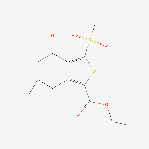 ETHYL 6,6-DIMETHYL-3-(METHYLSULFONYL)-4-OXO-4,5,6,7-TETRAHYDROBENZO[C]THIOPHENE-1-CARBOXYLATE (CAS: 172516-46-0) - Related Chemical Product