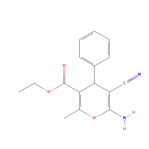 ETHYL 6-AMINO-5-CYANO-2-METHYL-4-PHENYL-4H-PYRAN-3-CARBOXYLATE (CAS: 72568-47-9) - Related Chemical Product